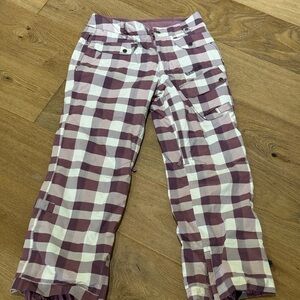 Burton plaid women’s snow pants
